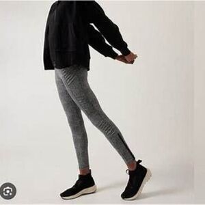 Athleta Delancey Textured Moto Tight NWT